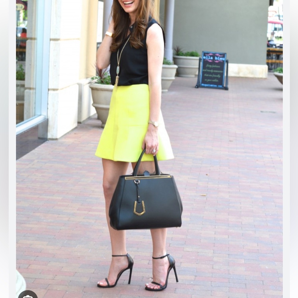 J.crew neon skirt